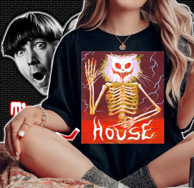 Cat Skeleton House Shirt woman shirt