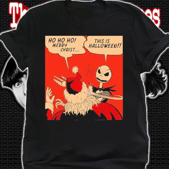 Jack Skellington The Slap Before Christmas This Is Halloween Shirt shirt