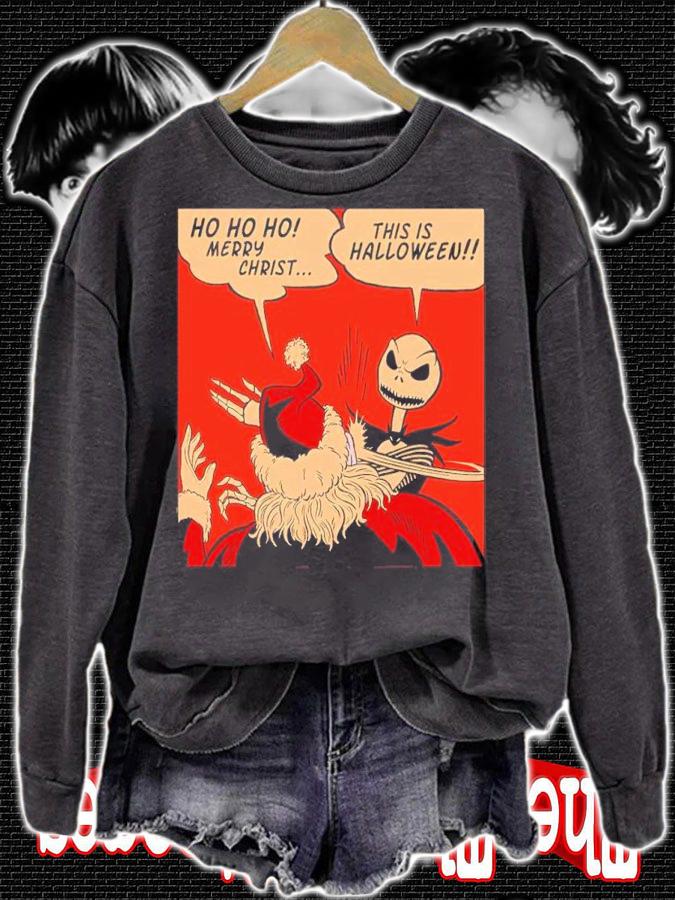 Jack Skellington The Slap Before Christmas This Is Halloween Shirt sweatshirt