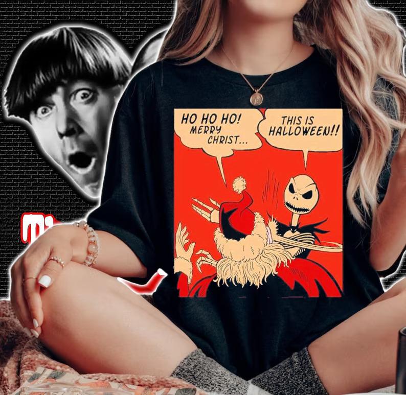 Jack Skellington The Slap Before Christmas This Is Halloween Shirt woman shirt