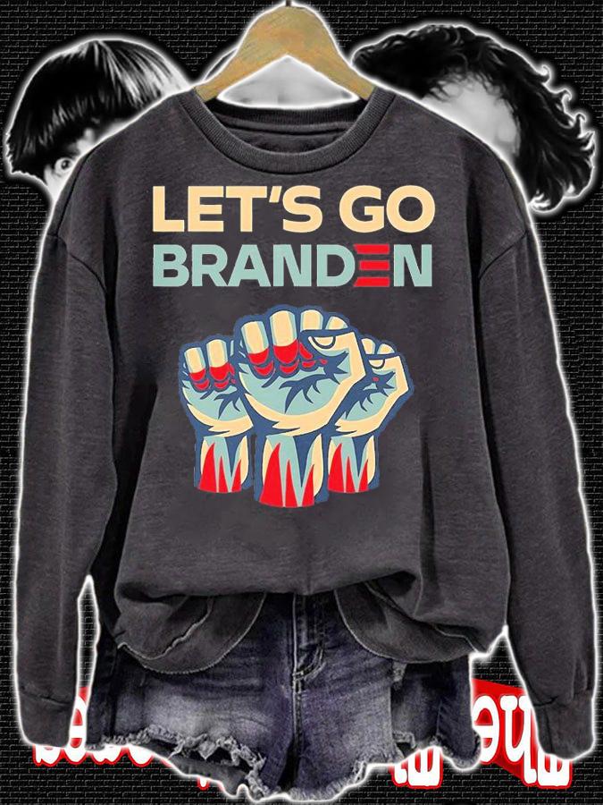 Let's Go Branden Brandon US Flag Funny, Branden Let's Go T-Shirt sweatshirt
