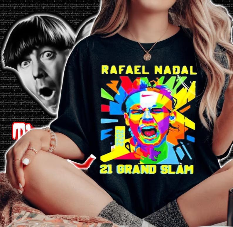 Rafael Nadal Tennis Champions 21 Grand Slam T-Shirt woman shirt