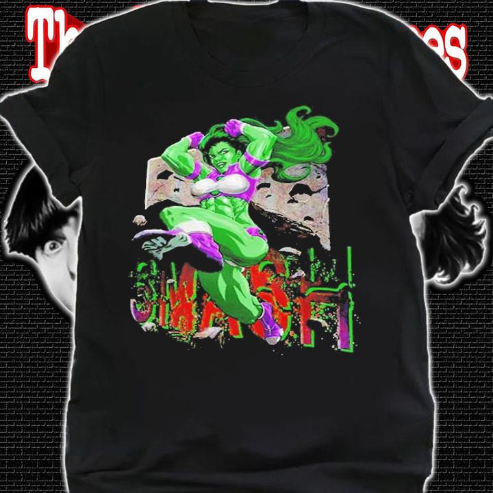 She Hulk Smash Classic T-Shirt shirt