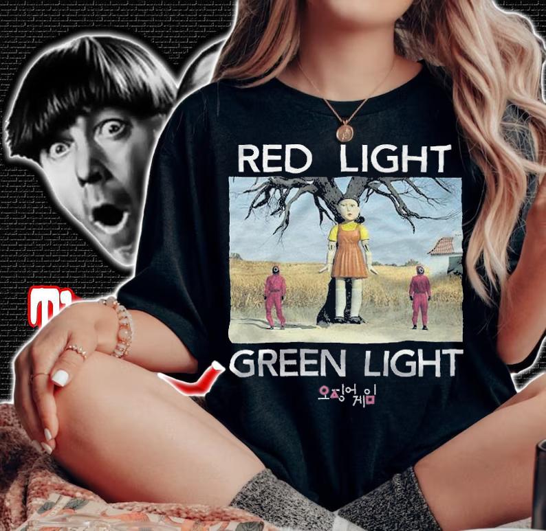 Squid Game red light green light T-shirt woman shirt