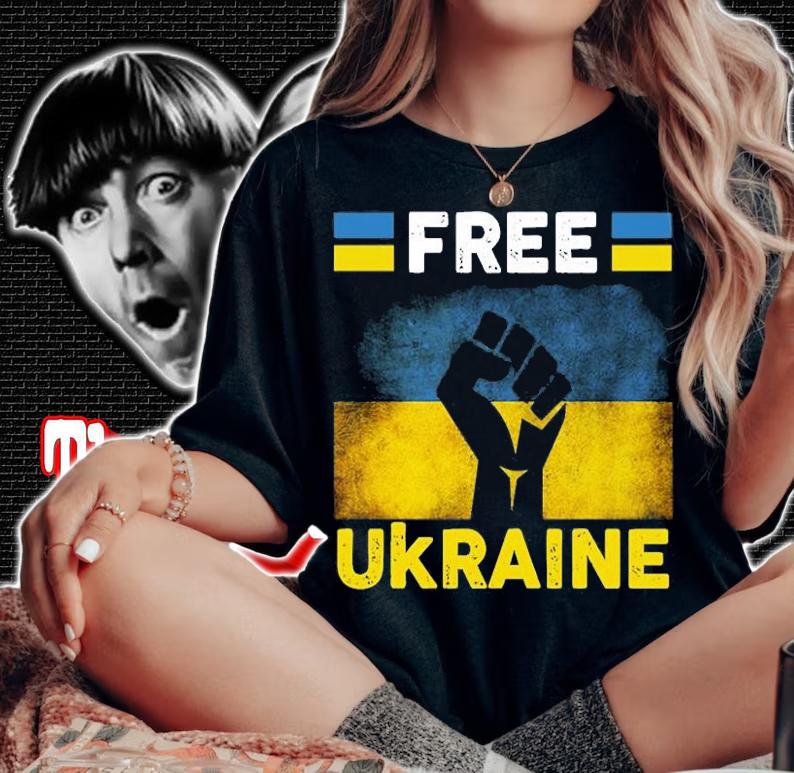 Support Ukraine I Stand Ukraine Flag Free Ukraine T-Shirt