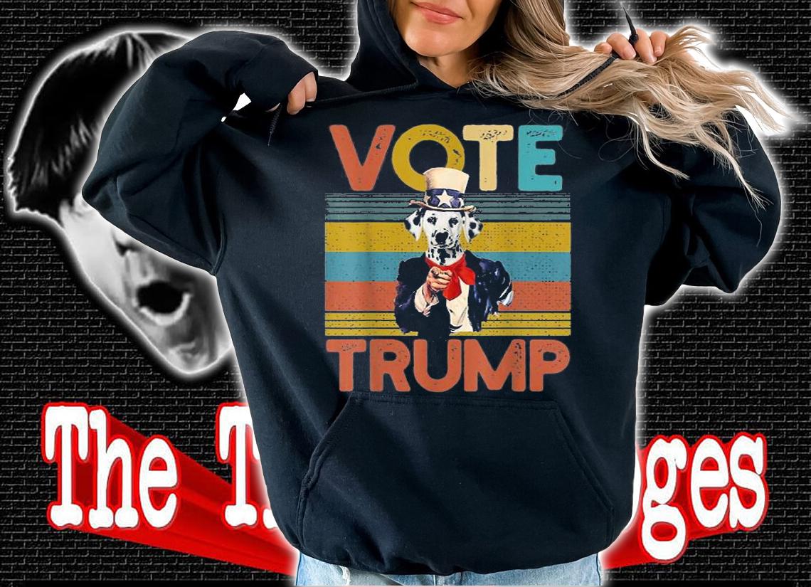 Vote Trump Vintage Dog T-Shirt hoodie