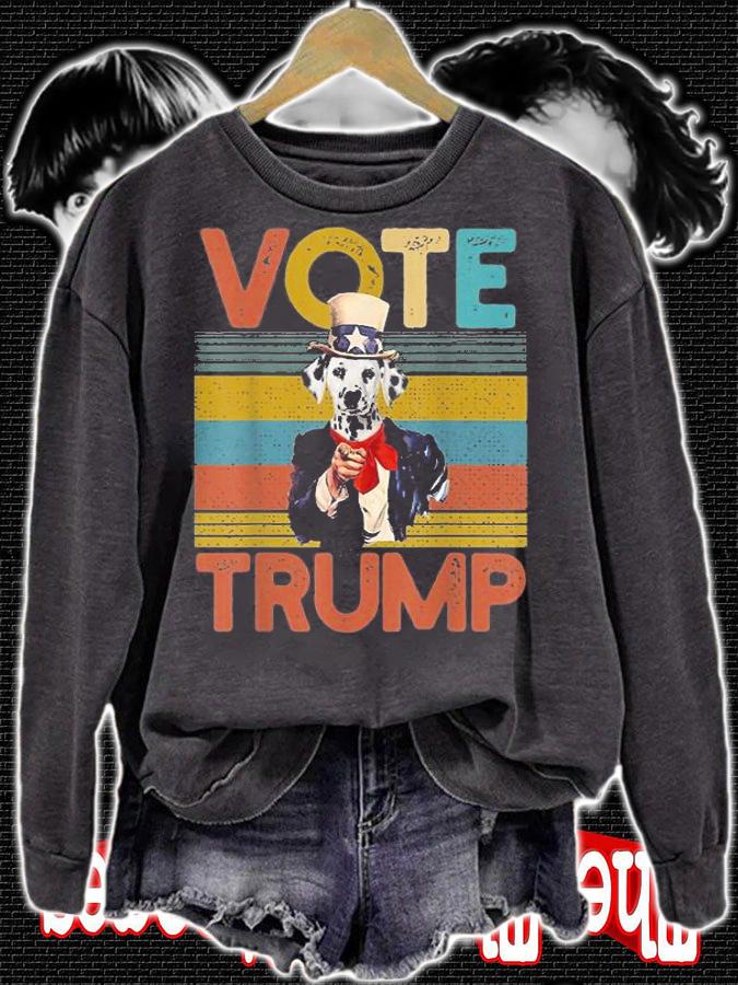 Vote Trump Vintage Dog T-Shirt sweatshirt