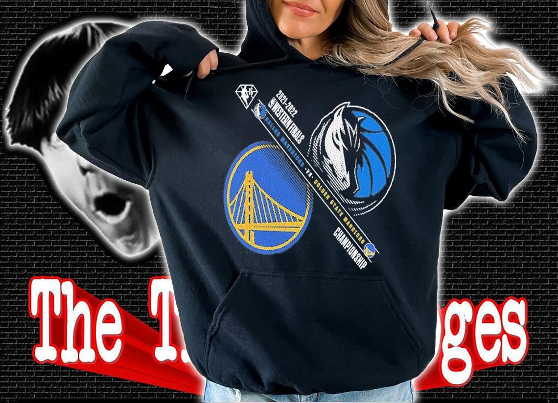 Dallas Mavericks vs. Golden State Warriors 2022 NBA Playoffs Western Conference Finals Matchup Dual Purpose T-Shirt hoodie