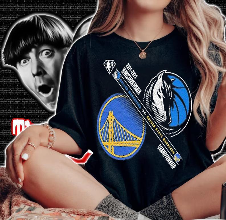 Dallas Mavericks vs. Golden State Warriors 2022 NBA Playoffs Western Conference Finals Matchup Dual Purpose T-Shirt woman shirt