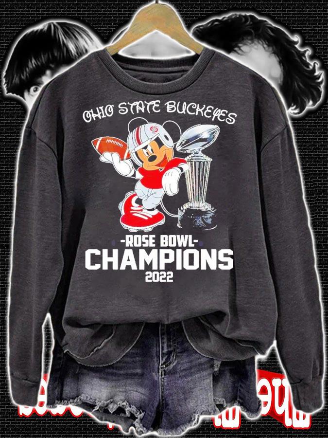 Mickey Ohio State Buckeyes 2022 Rose Bowl Champions NCAA Football Shirt sweatshirt