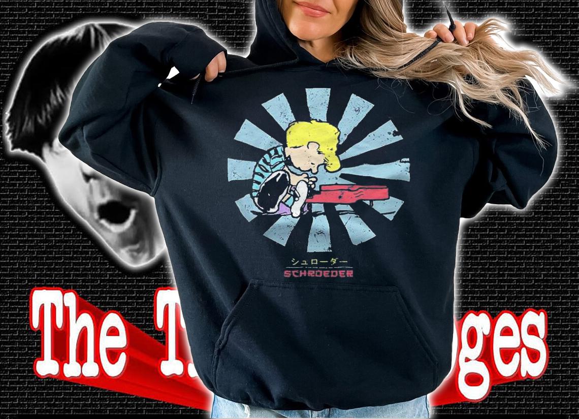 Peanuts Schroeder Retro Japanese Shirt hoodie