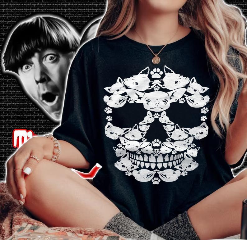 Skull Chihuahua Skeleton Halloween Costume Scary Shirt woman shirt