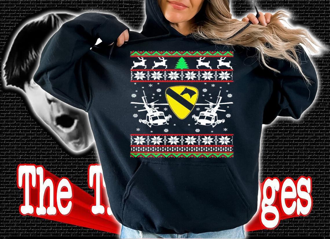 Cavalry Division Us Army Ugly Christmas Shirt hoodie