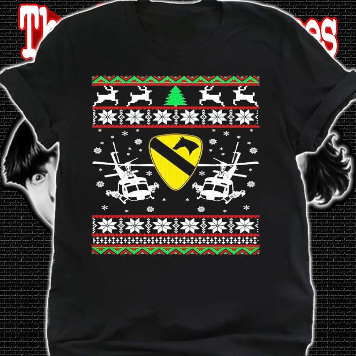 Cavalry Division Us Army Ugly Christmas Shirt shirt