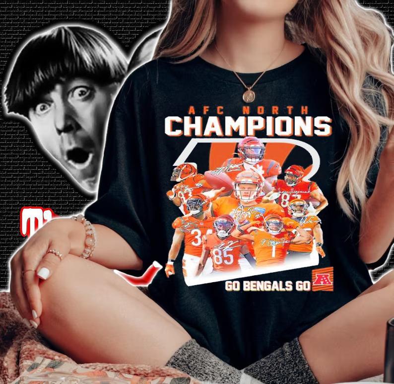 Cincinnati Bengals AFC North Champions Go Bengals Go Shirt woman shirt