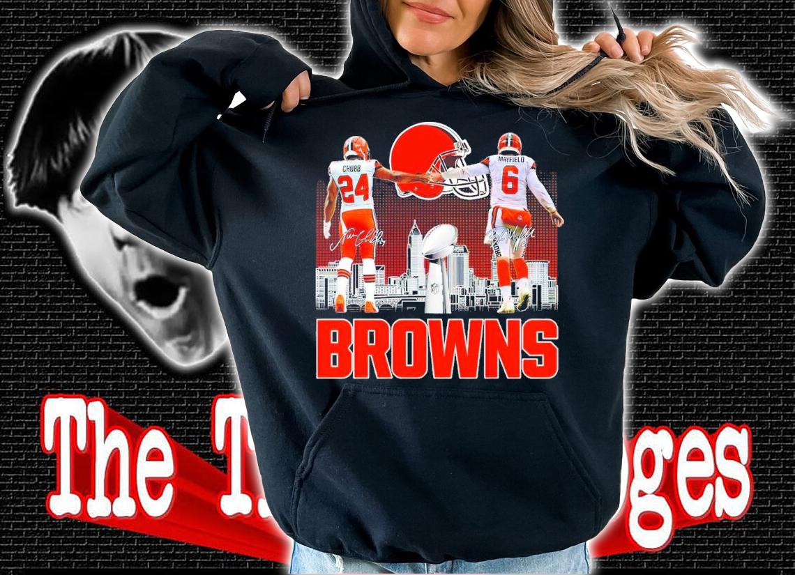 Cleveland Browns Chubb and Mayfield signature shirt