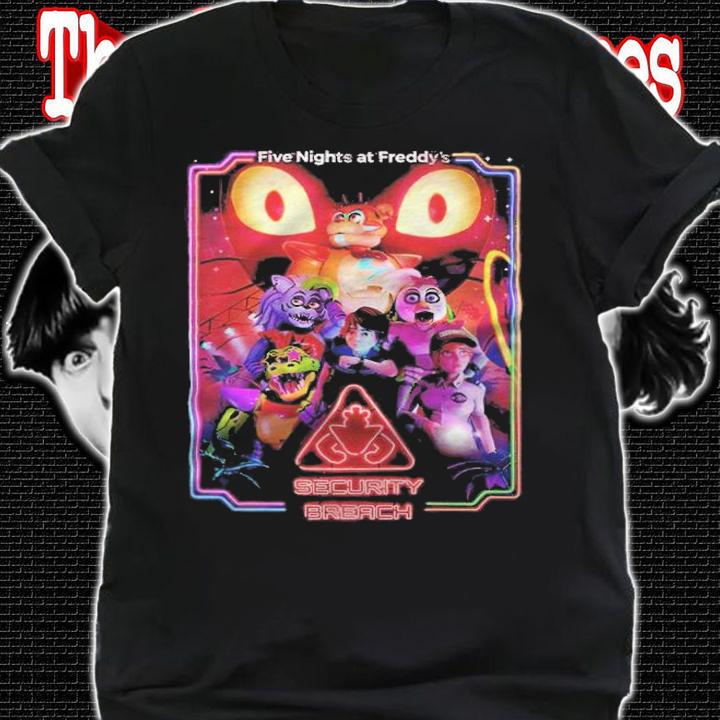 Five Nights at Freddy's security breach characters T-shirt