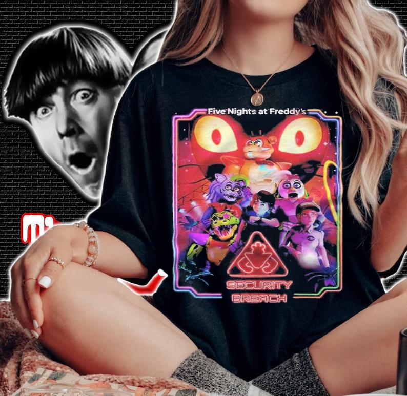 Five Nights at Freddy's security breach characters T-shirt