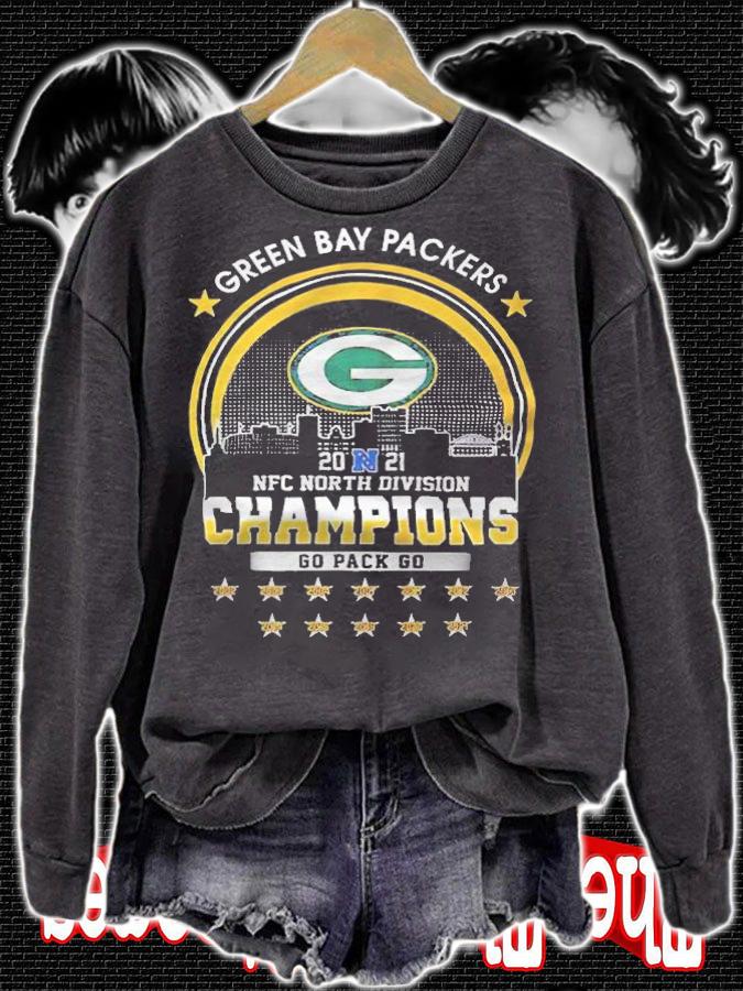 Green Bay Packers 2021 Nfc North Division Champions Go Pack Go 2002-2021 T-shirt