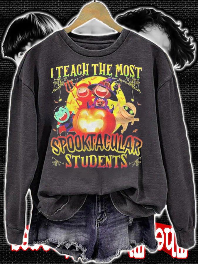Halloween Teacher I Teach The Most Spooktacular Students Shirt