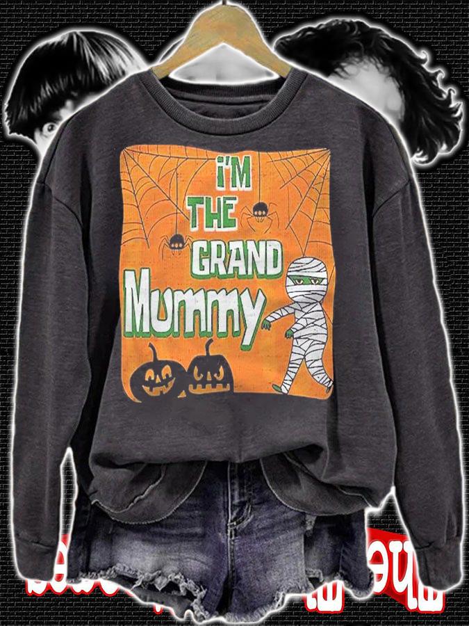 Im The Grand Mummy Grandma Halloween Grandmother Shirt
