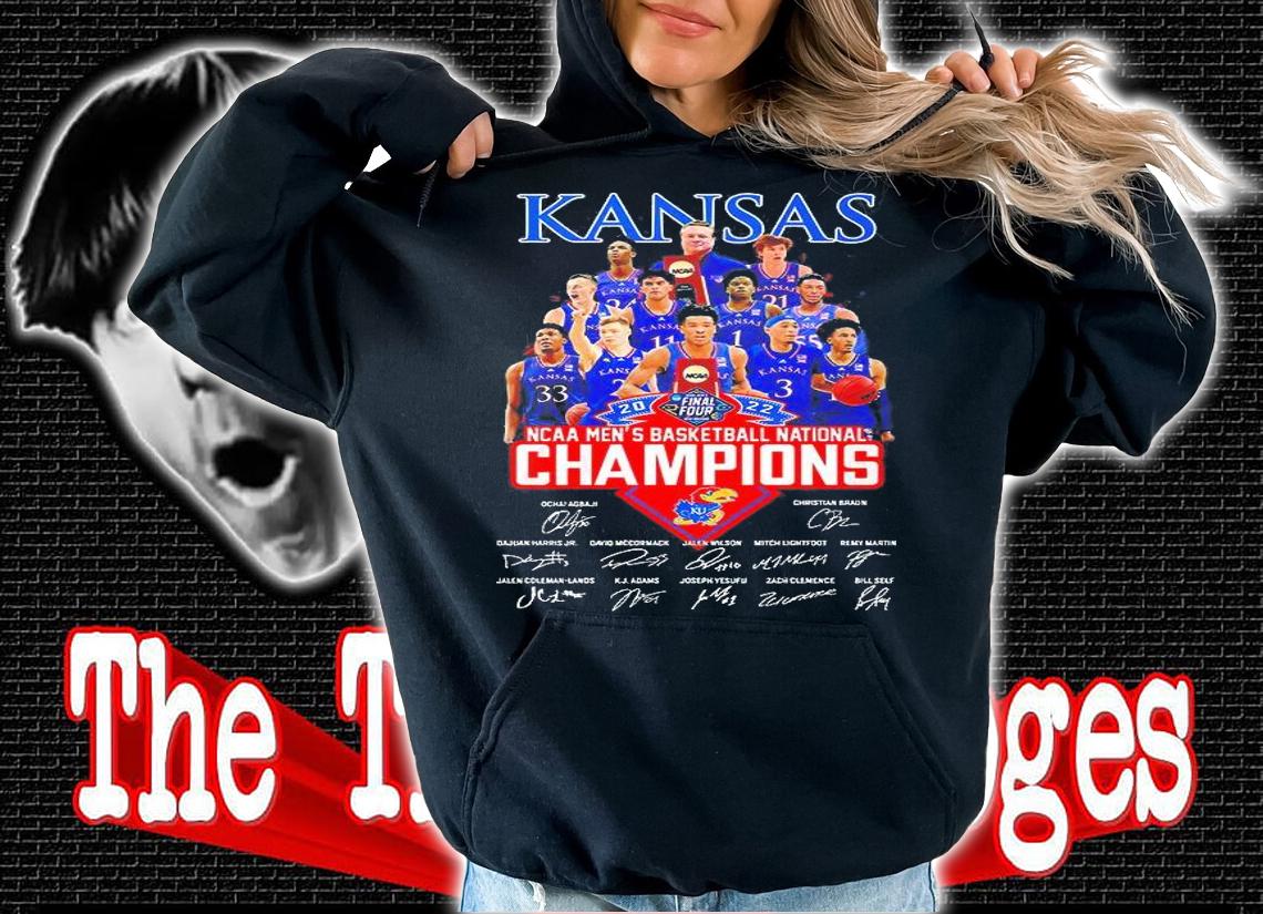 Kansas 2022 NCAA Men's Basketball National Champions T-Shirt hoodie