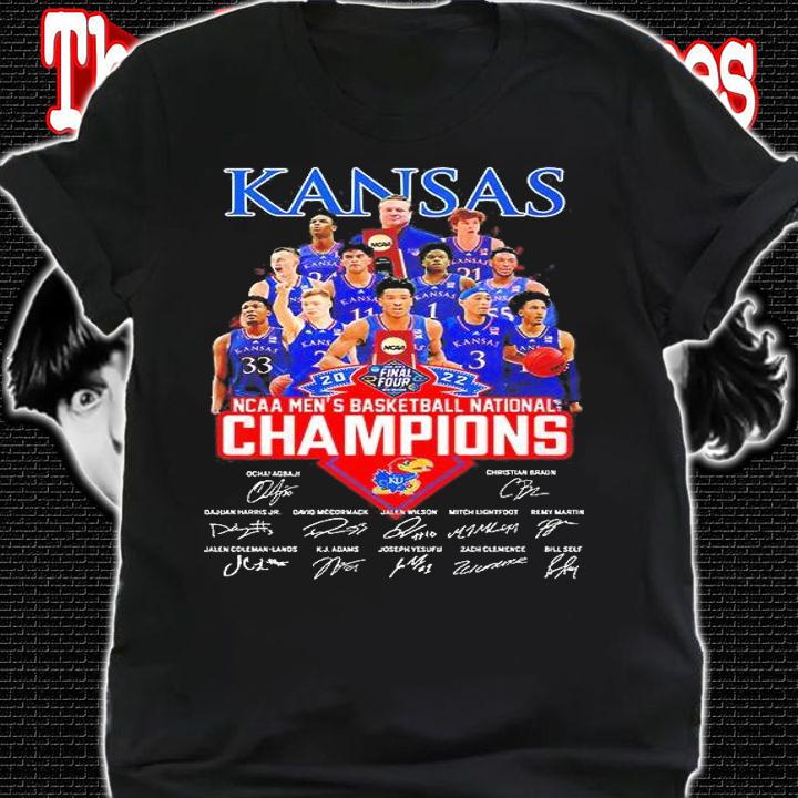 Kansas 2022 NCAA Men's Basketball National Champions T-Shirt shirt