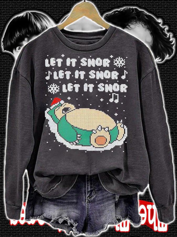 Let It Snor Let It Snor Let It Snor Christmas Shirt