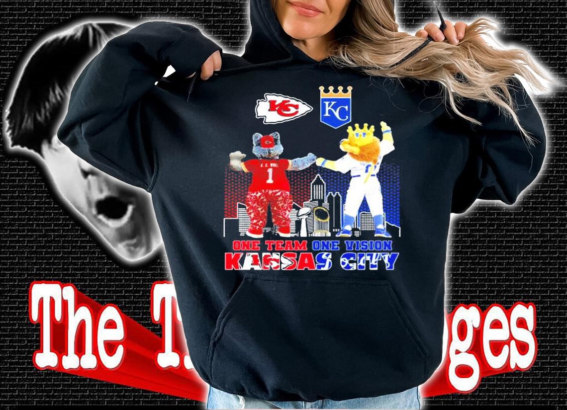 Mascot Kansas City Chiefs Vs Kansas City Royal One Team One Vision Kansas City Shirt