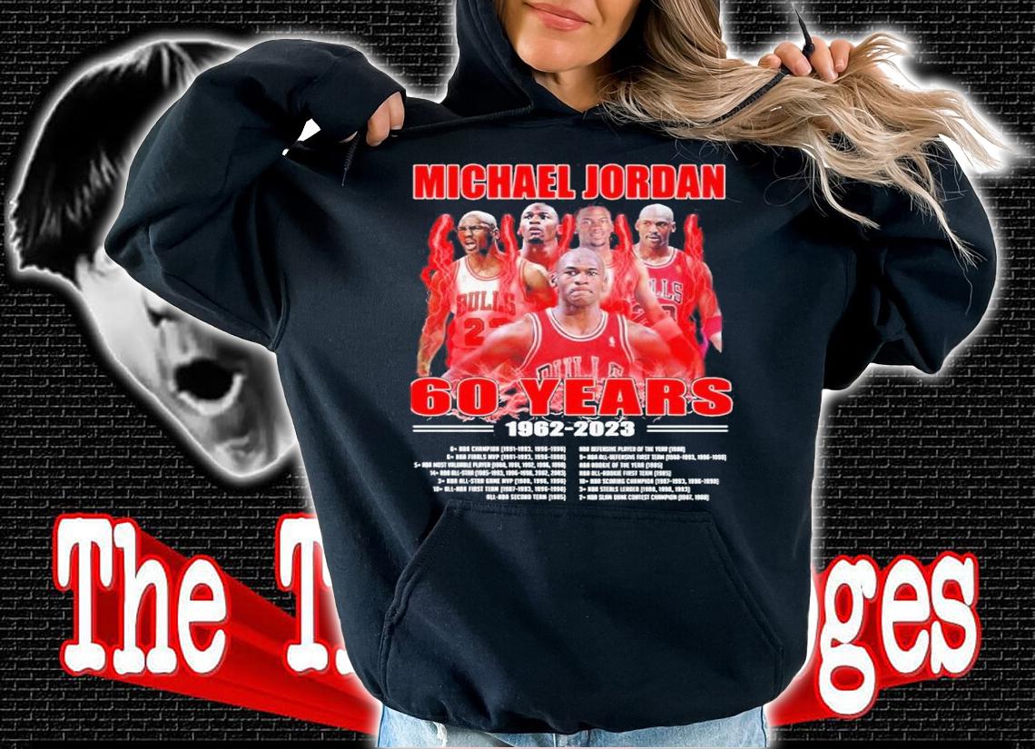 Michael Jordan 60 years 1962-2023 shirt hoodie