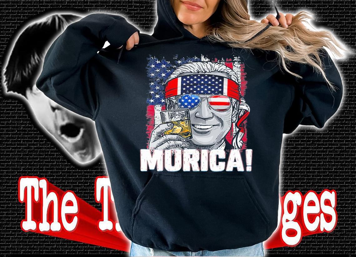 Murica Joe Biden 4th Of July Patriotic Merica USA Flag Biden T-Shirt hoodie