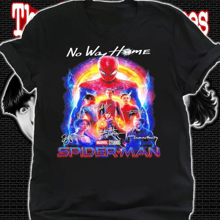 No Way Home Spider-Man Marvel Studios Signatures Shirt