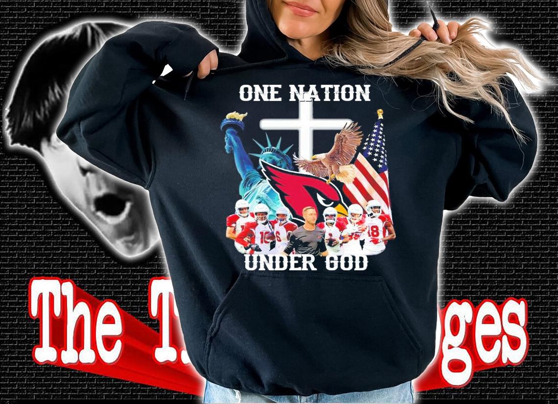 One Nation Under God Arizona Cardinals Signatures Shirt