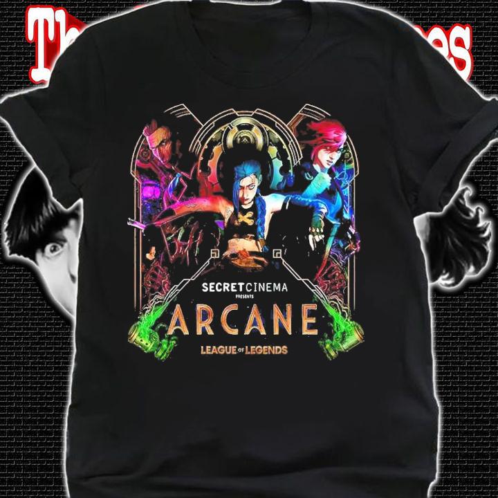 Riot Games And Secret Cinema Arcane League Of Legends Shirt
