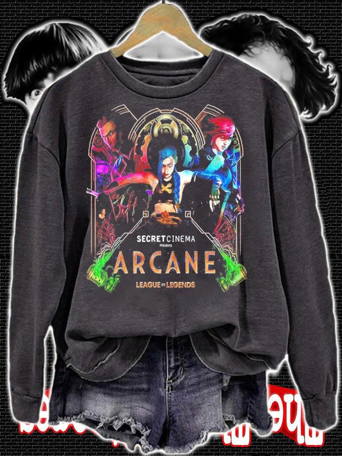 Riot Games And Secret Cinema Arcane League Of Legends Shirt