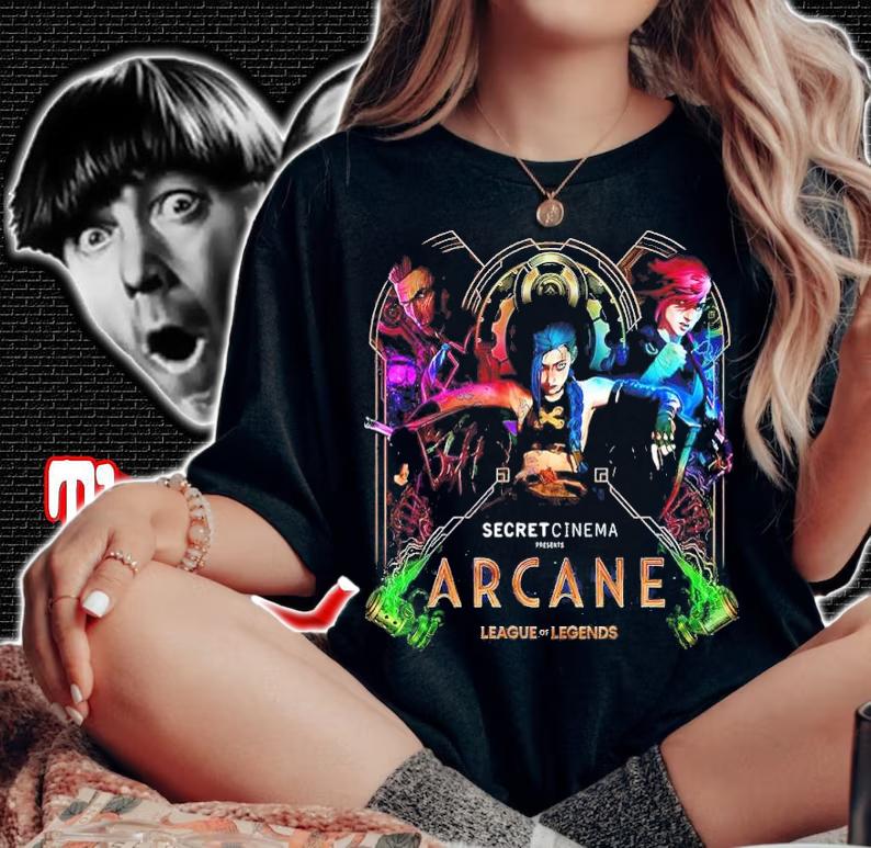 Riot Games And Secret Cinema Arcane League Of Legends Shirt