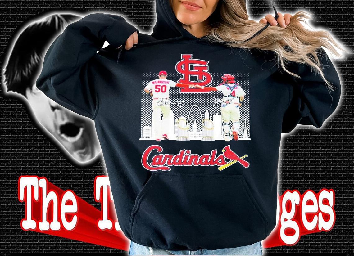 St. Louis Cardinals Adam Wainwright And Yadier Molina Signature T-Shirt