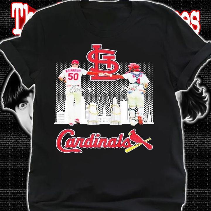 St. Louis Cardinals Adam Wainwright And Yadier Molina Signature T-Shirt