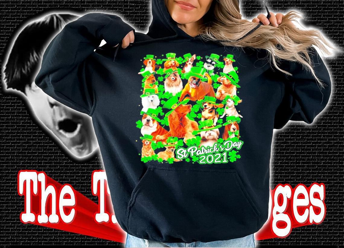 Happy St.Patrick's Day 2021 dogs shirt