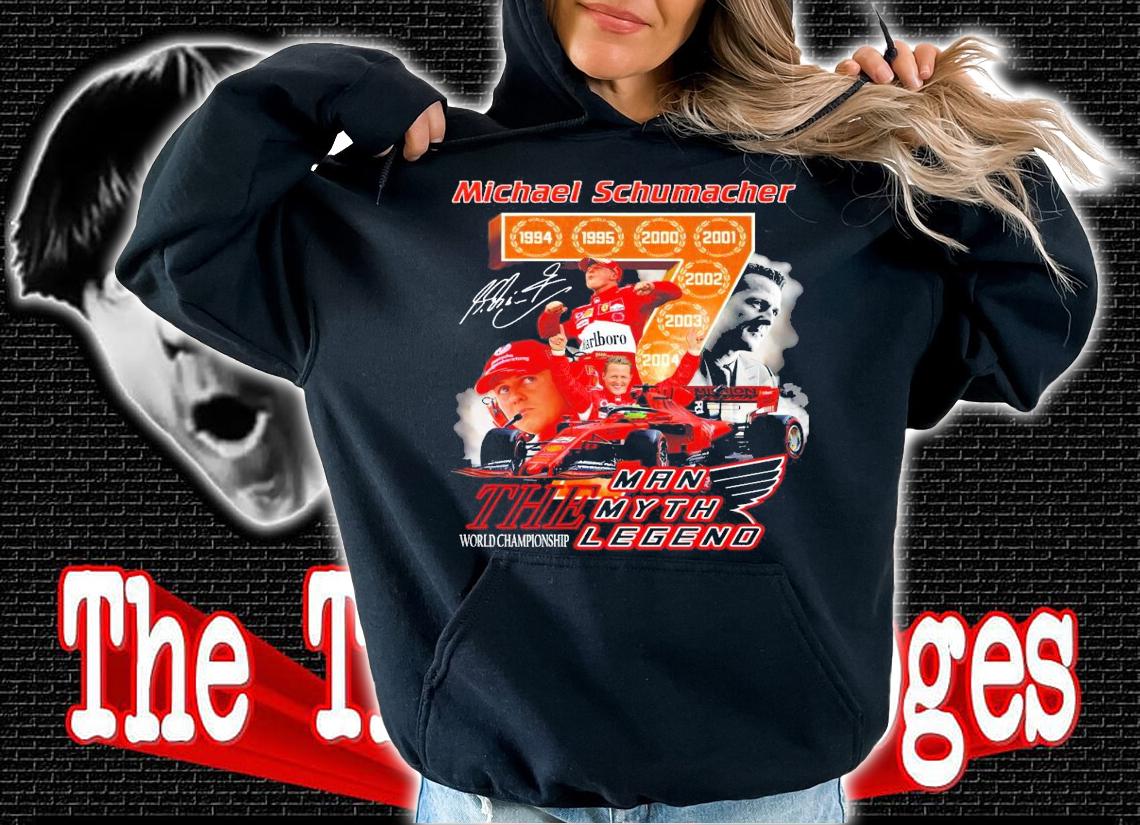Michael Schumacher the man myth legend signature shirt