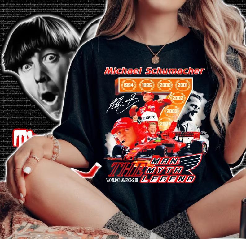 Michael Schumacher the man myth legend signature shirt