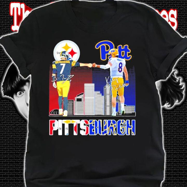 Pittsburgh Ben Roethlisberger vs Kenny Pickett signature shirt shirt