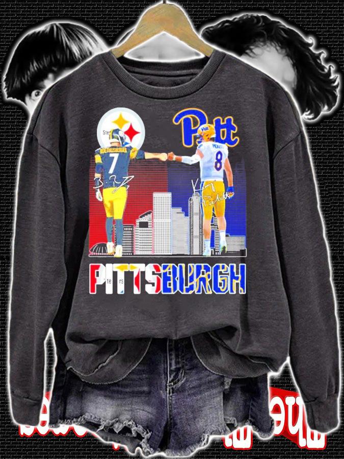 Pittsburgh Ben Roethlisberger vs Kenny Pickett signature shirt sweatshirt
