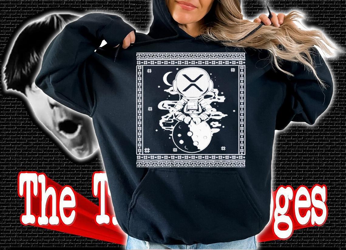 Ripple Spacesuit Crypto Trader Cryptocurrency Xrp Moon T-Shirt hoodie