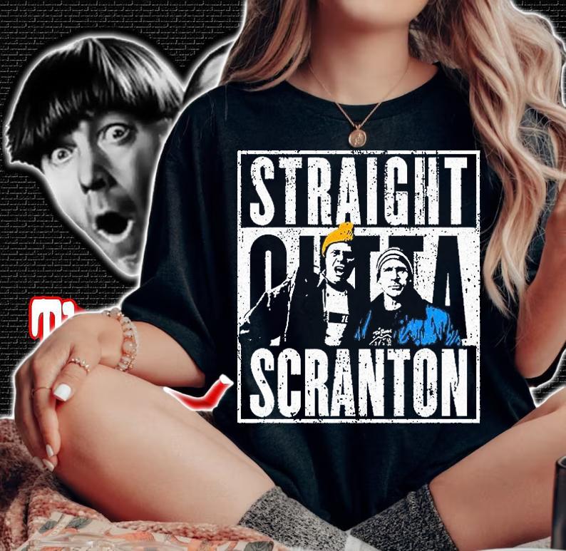 Straight Outta Scranton Lazy Scranton T-shirt