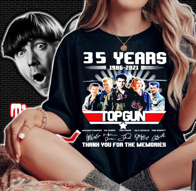 35 years 1986-2021 Top Gun signature shirt woman shirt