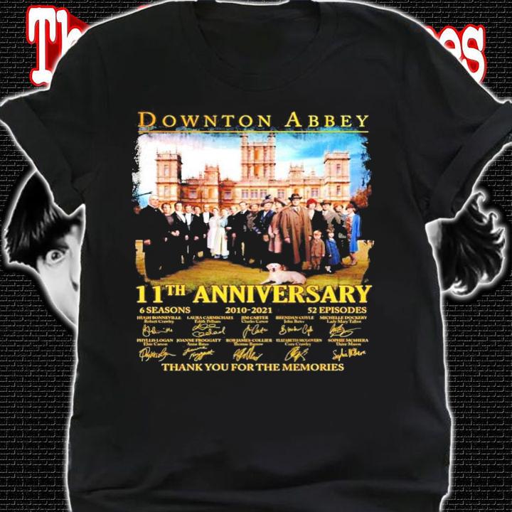 Downton Abbey 11th anniversary signatures t-shirt shirt