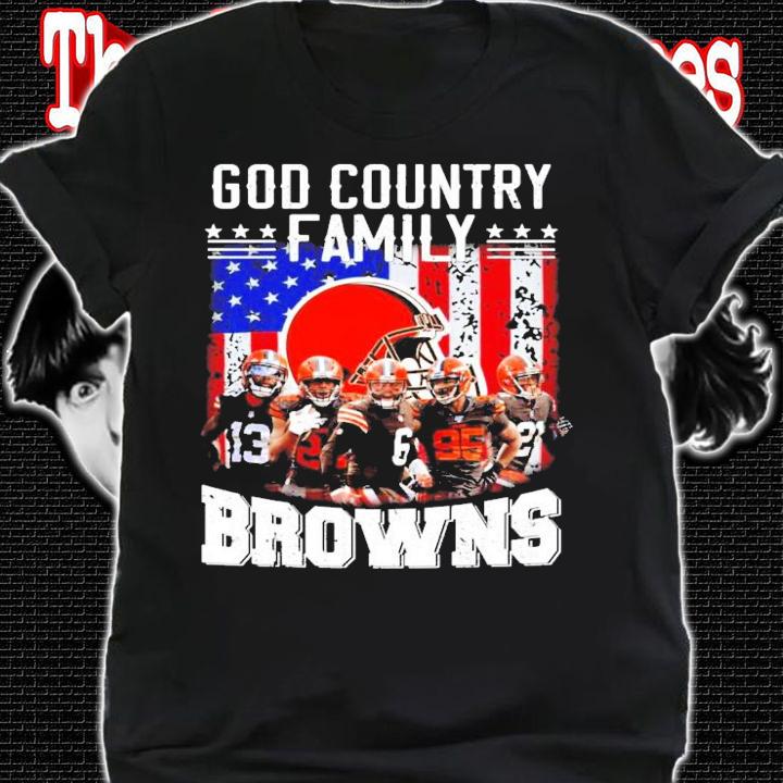God country family Cleveland Browns shirt