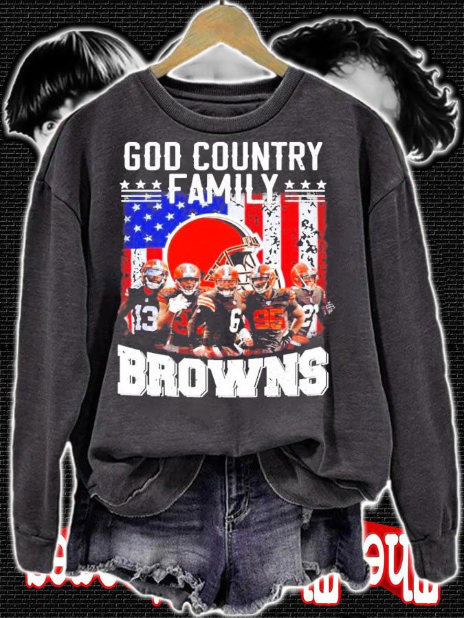 God country family Cleveland Browns shirt
