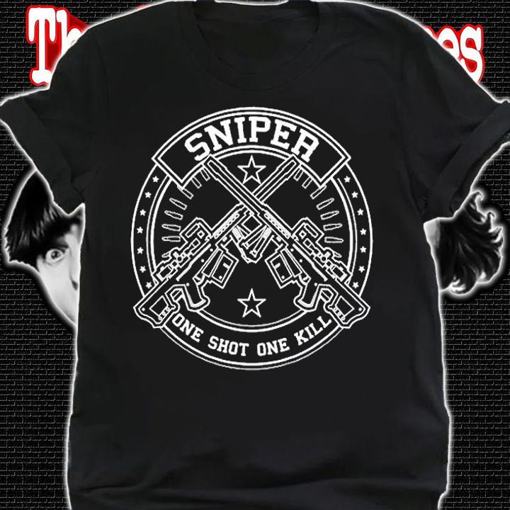 Sniper One Shot One Kill Military T-Shirt